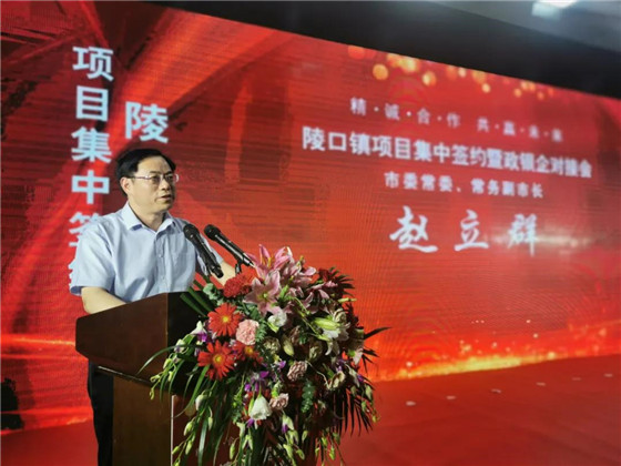 江蘇丹陽陵口鎮(zhèn)開展項(xiàng)目集中簽約暨政銀企對接會(huì)
